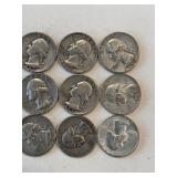 LOT OF 15 SILVER QUARTERS MIXED DATES