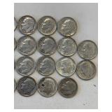 LOT OF 30 SILVER DIMES MIXED DATES