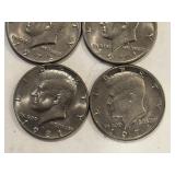 LOT OF 4 KENNEDY HALF DOLLARS MIXED DATES - D