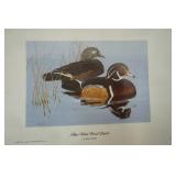 Duck and eagle art, duck is signed prints