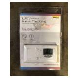 Lux Digital Mechanical Thermostat with Light  Customer Returns See Pictures