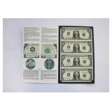 Bureau of Engraving and Printing $1 Dollar & $ 2 Dollar Sheets