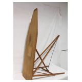 Antique Wooden Ironing Board with Foldable Design