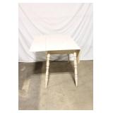 Rustic Drop-Leaf Table with Turned Legs