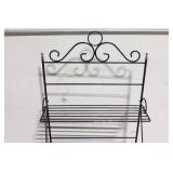 Vintage Metal Display Rack with Decorative Scrollwork