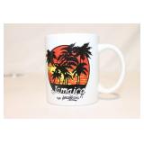 Collection of 6 Vintage Themed Coffee Mugs - Jamaica & Fun Quotes