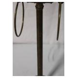 Vintage Brass Towel Holder with Dual Rings