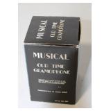 Musical Old Time Gramophone Collectible with 6 Tunes