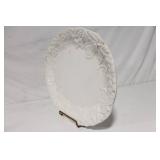 Vintage Garden White Decorative Platter Made in Japan