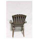 Plastic Outdoor Lounge Chair - Brown