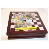 Multi-Game Set: Chess, Checkers, Backgammon, and More with Storage Case