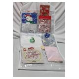 Assorted Gift Bags, Wrapping Paper, and Decorative Bows Collection