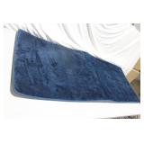 GentleEel Reversible Bed Mat in Navy and White - Ideal for Dogs, 44" x 28"