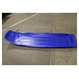 Blue Snow Sled with Smooth Bottom for Winter Fun