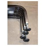 Metal Adjustable Support Brace with Rubber Feet