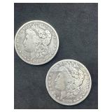 Lot of 2 Morgan Silver Dollars (1883 & 1885-O)