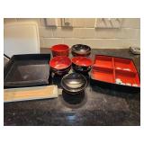 Japanese Lacquer Dinnerware Set