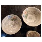 Hand-Painted Ceramic Bowl & Cup Set