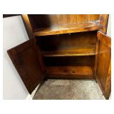 Wooden Bookcase with Cabinet