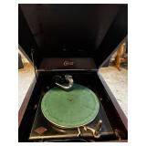 Edison Antique Phonograph with Records