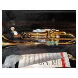 Brass Trumpet with Case & Accessories