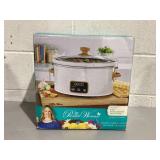 The Pioneer Woman 6 Qt Digital Slow Cooker with Locking Lid, Linen Speckle