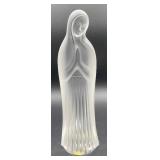 Lalique France Crystal Frosted Praying Madonna