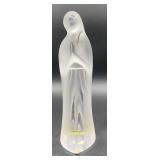 Lalique France Crystal Frosted Praying Madonna