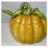 Fitz and Floyd Pumpkin Tureen with Ladle