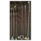 Collection of Silver Toned Necklaces