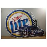 Miller Lite NASCAR Metal Sign - Wallace