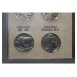 Historical Buffalo Nickel Mint Mark Coin Collection