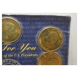 A Coin History of the US Presidents Minted in Solid Brass