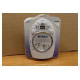 Jensen AM/FM Stereo Shower CD Alarm Clock Radio with Mirror