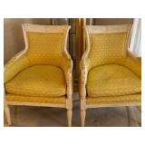 Pair of Vintage French Louis Style Accent Armchairs