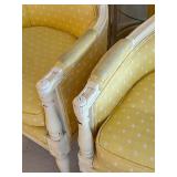 Pair of Vintage French Louis Style Accent Armchairs