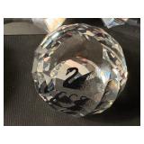 Variety of Crystal Paperweights including Swarovski