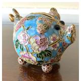 Petite Cloisonne Piggy Bank