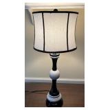 Stylish Black and White Table Lamp