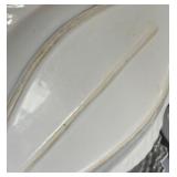 Three White Serving Platters