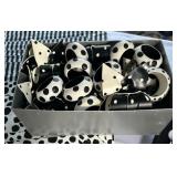 Black and White Placemats, Bowl and Napkin Rings