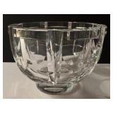 Vintage Orrefors Simon Gate Crystal Bowl Signed Circa 1970’s