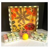 "Fleur" Tray by Annie Modica and New Candles