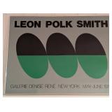 Large Framed Vintage Leon Polk Museum Exhibit Poster