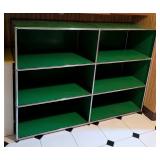 Vintage USM Haller Green Open Shelving Unit