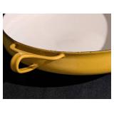 Dansk Yellow Enamel Paella Pan