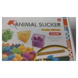 Animal Sucker Counting Toys with Colorful Shapes