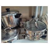 Lot of Assorted Stainless Steel Pots & Pans