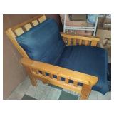 Wood Adirondack Chair w/Cushion