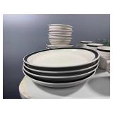 Complete Dinnerware Set with Plates, Bowls, Mugs, and Glasses